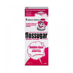 Cotton Candy Flossugar - Bubble Gum - 3.25 lb carton (1 count)