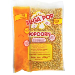 Mega-Pop Popcorn Packet w/coconut oil 22 oz for 16 oz kettle (20 count)