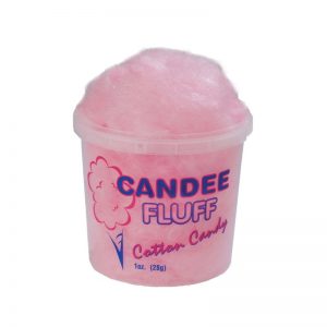 Cotton Candy Containers, Candee Fluff Printing, Tamper Proof Lid (175 count)