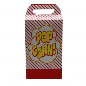 Gold Medal Red & White Striped 4 oz. Popcorn Box with handles (250 count)