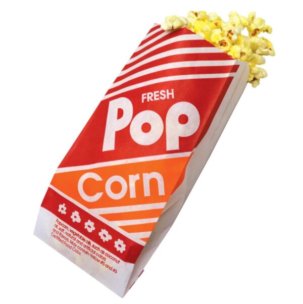 Popcorn Bags - Large -  holds 1.1 oz of popcorn (1,000 count)