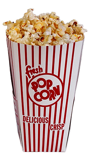 46 oz Popcorn Tubs Box - holds 1.5 oz of popcorn (500 count)