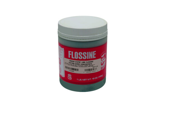 Gold Medal Cotton Candy Flossine - Leapin' Lime 1 lb jar (12 count)