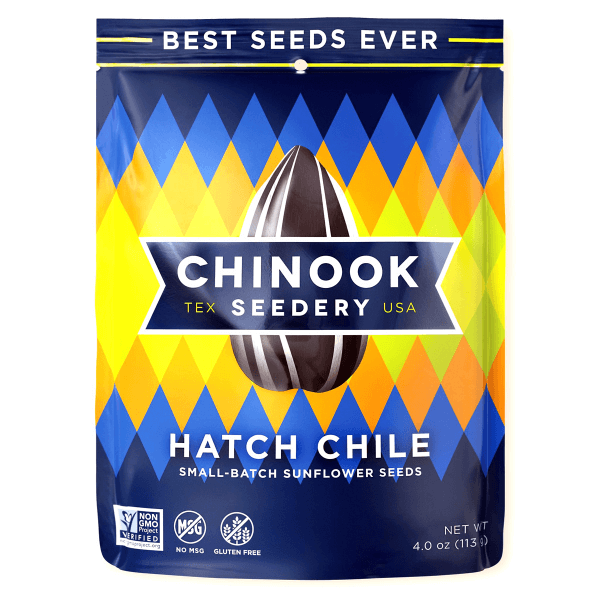 Chinook Sunflower Seeds -  Hatch Chile Flavor 4 oz (12 count)