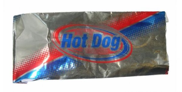 Hot Dog Foil Bag with Red & Blue "Hot Dog" Printing - Gold Medal Products # 5455