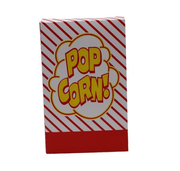 Popcorn Box with folding lid - Holds 2.8 oz of Popcorn (250 count)