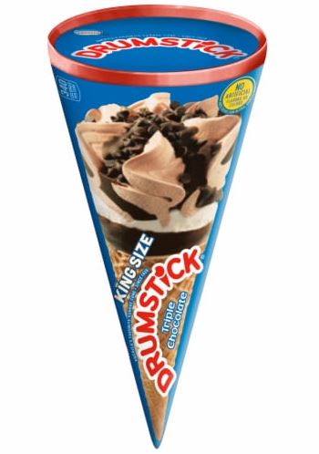 Nestle Ice Cream Drumstick King Cone Triple Chocolate Swirl 7.5 oz