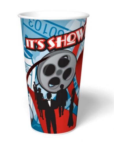Gold Medal Products Item# 5326 - Showtime Print 16 Ounce Paper Drink Cup (1,000 Count)