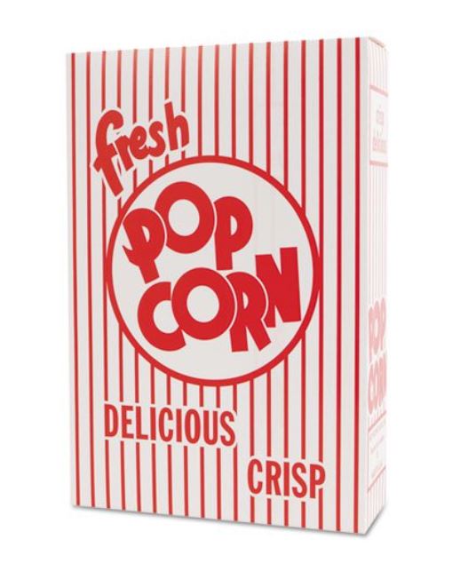 Popcorn Box - #5 holds 3.3 oz of Popcorn (250 count)