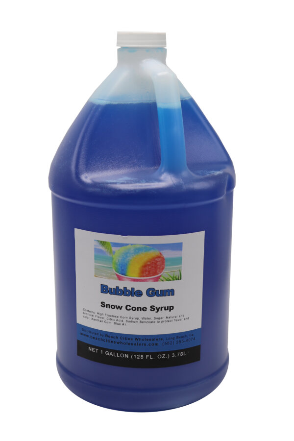 Snow Cone Syrup - Bubble Gum - Ready To Use - 1 gallon (1 count)