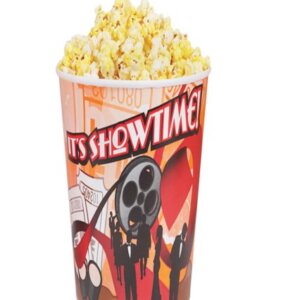 44 oz Popcorn Tubs - Showtime print (600 count)