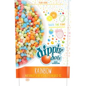 Dippin' Dots Ice Cream - Rainbow Ice - 3 oz pouch (24 count case)