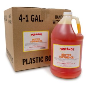 Gold Medal Products 2039 Pop-A-Lot Buttery Topping Oil - 1 gallon jug (4 count)
